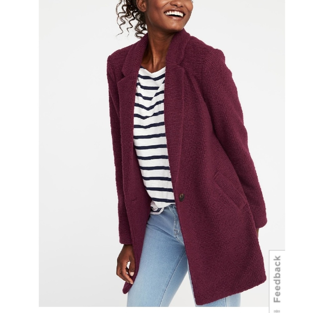 Old Navy Burgundy Coat